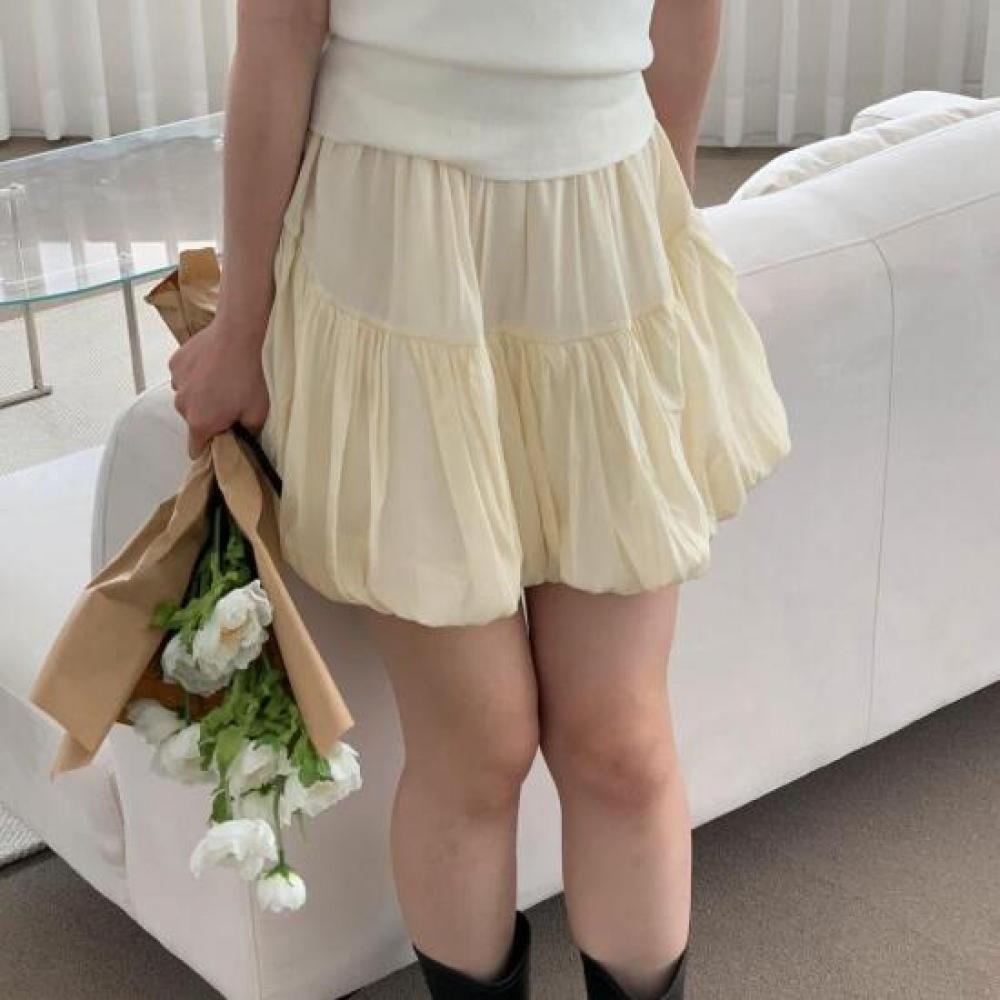 New ArrivAls Open Run BAlloon Mini Skirt Pumpkin A Line Skirt