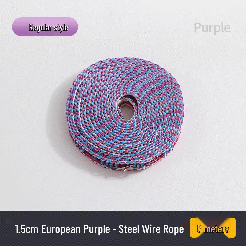 Windproof Non-Slip Clothes Drying Rope for Indoor/Outdoor Use