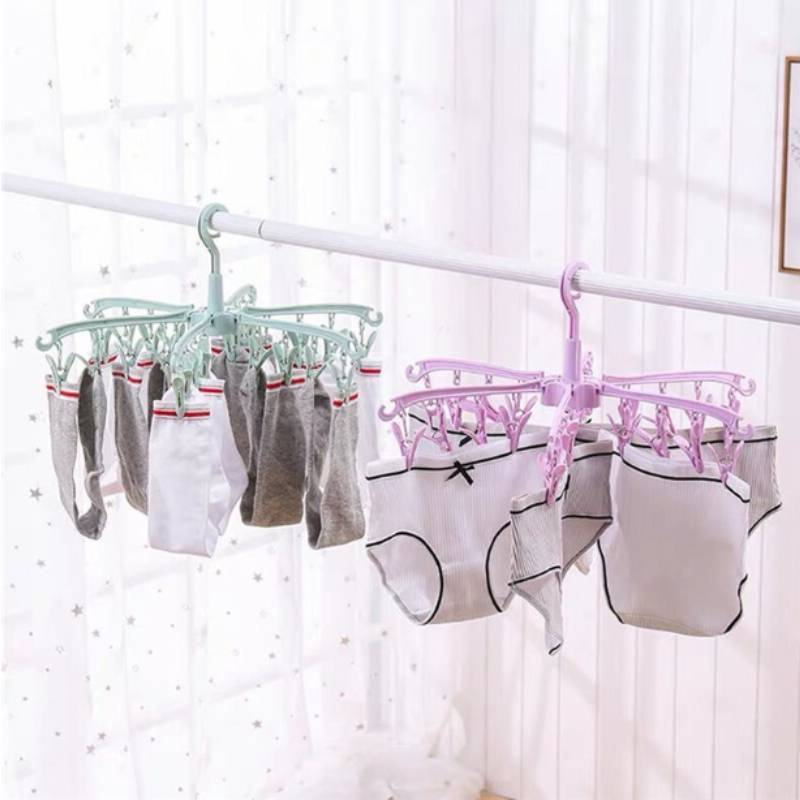 Stylish Plastic Pants Hanger With 24 Clips For Closet Organization And Space Saving