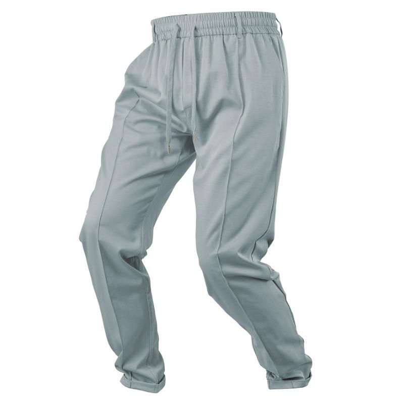 

Spring and Summer Solid Color Casual Trousers Sports Pants Men s Loose Woven Men s Trousers S