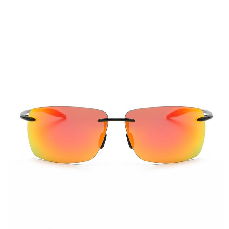 Classic Sports Rimless Sunglasses Men Women Male Driving Golf Rectangle Ultralight Frame Sun Glasses UV400