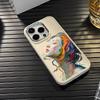 Art Girl Skin Friendly Feel Phone Case For Iphone16 16pro 15 14promax 13pro 12 11pro 7 8plus XR XS Soft Shell