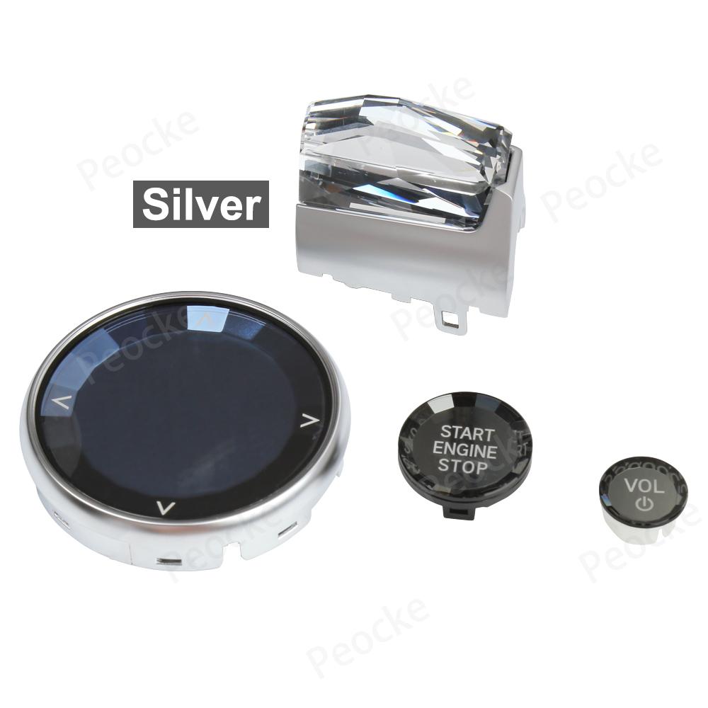 

Оригинальная металлическая основа + хрустальная ручка переключения передач для BMW G20 G12 i3 G28 i4 G26 i7 G70 ix3 G08 X5 G05 X6 G06 X7 G07 2025 2025 серебряный