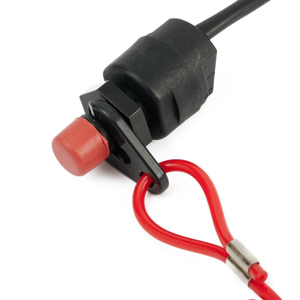 Kill Stop Switch With Safety Lanyard Clip For Boat Outboard Engine Motors Parts