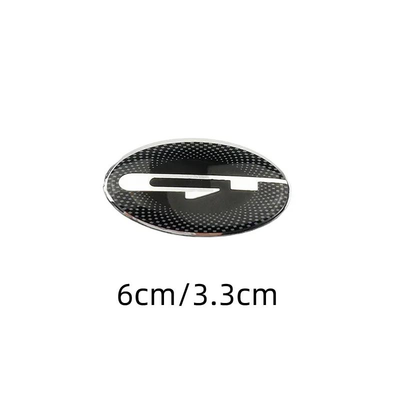 Autocollant Voiture Chaud 2026 6x3.3cm Autocollant Cache Logo Emblème Volant Voiture pour KIA K2 K3 K5 K7 K9 Picanto Stinger Forte Sorento S