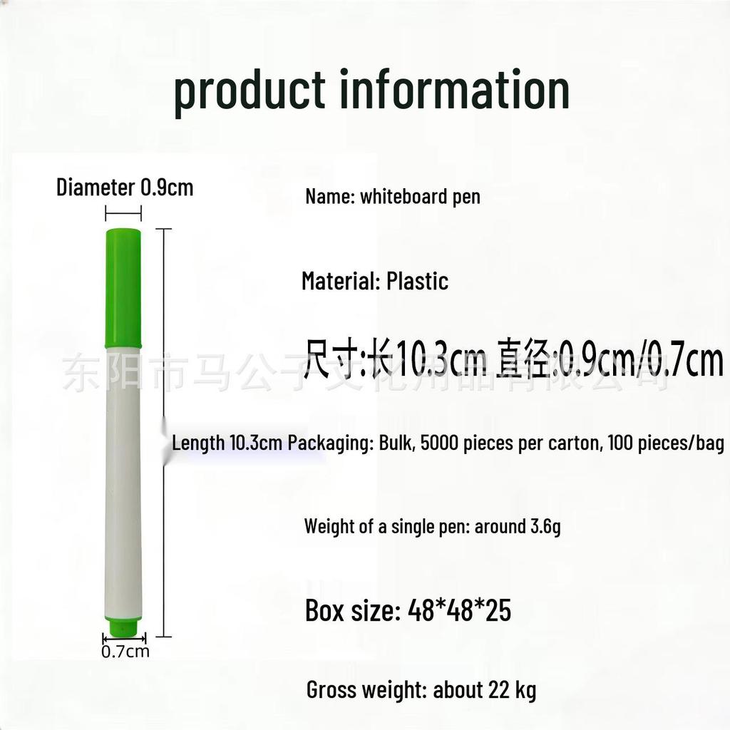 Refillable Erasable Fine Tip Whiteboard Marker for Students and Teachers