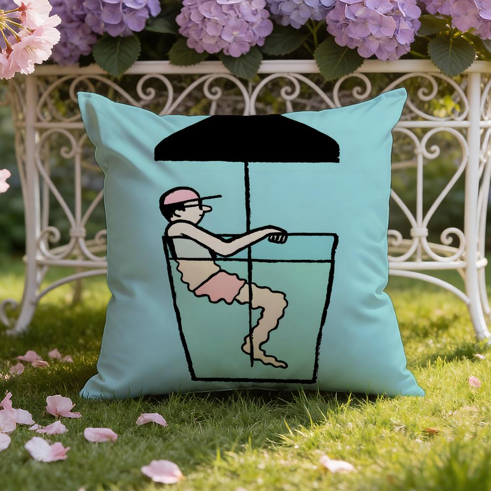 Ästhetische Kunst J-Jean-Jullien Kissenbezug Home & Auto Doppelszenen-Kissenbezug: Wendbar für höchsten Tragekomfort