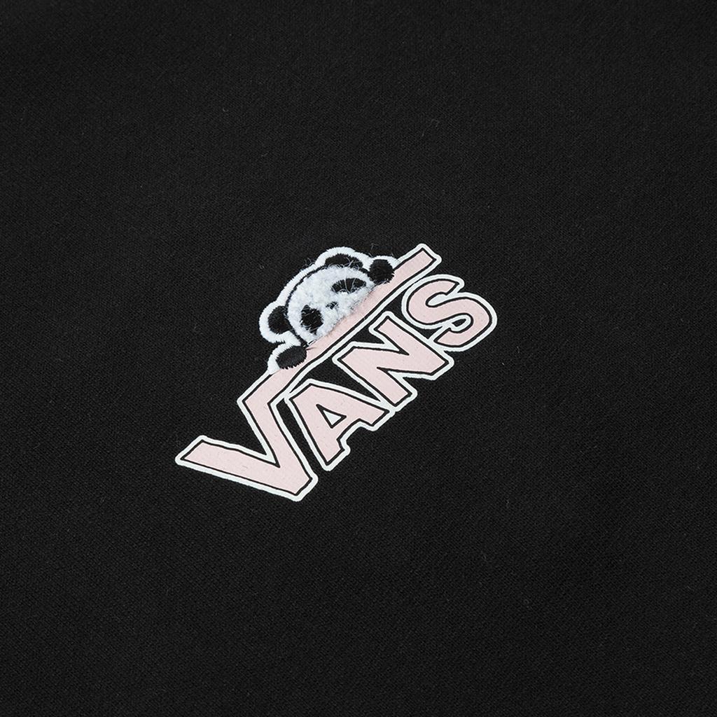 Vans Panda Letter Print Round Neck Pullover Short Sleeve Breathable T-Shirt Unisex T-Shirts Black VN000P3TBLK