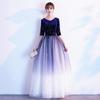 Big choir performance dress long skirt temperament conductor costume student adult banquet host evening dress female long