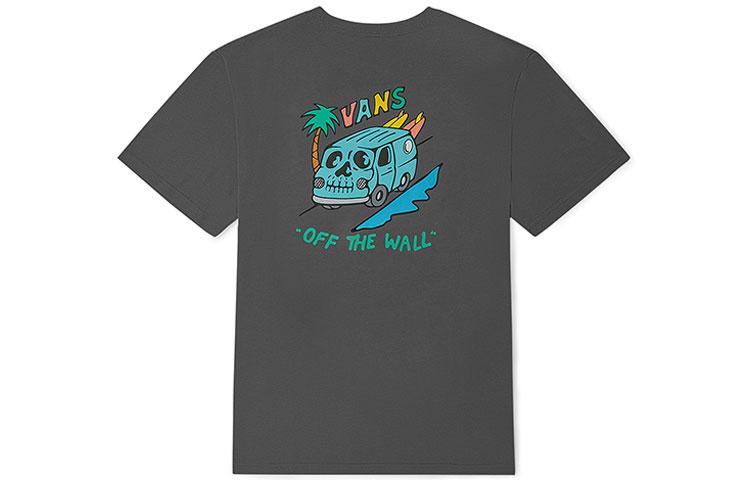 Vans T Shirts Unisex Gray Crew Neck Moderate Straight Fit VN0A5H651LG L