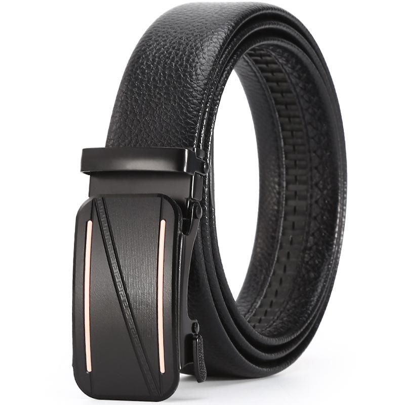 Belt Men'S Business Automatic Buckle Belt Chaozhongqing Pants Belt Stall