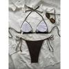 Sexy Halter Neck Two Piece Bikini Set For Women