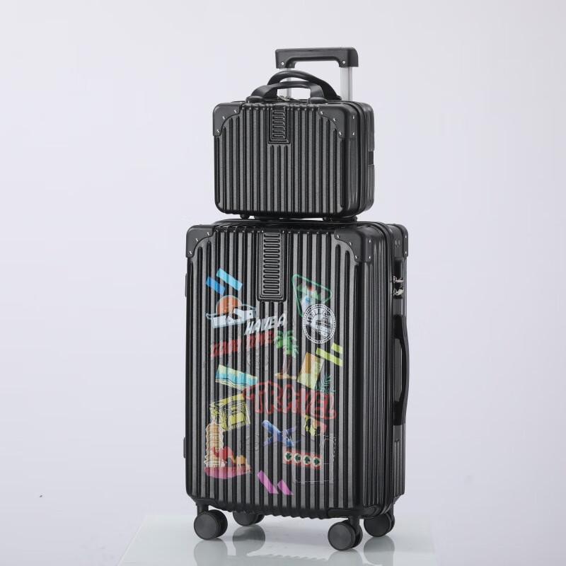 OEING Retro Cartoon Portable Luggage