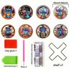 8pcs/Set DIY Lilo & Stitch Diamond Painting Coasters with Holder Anti Slip Wood Coasters Diamond Art Coasters for Adults