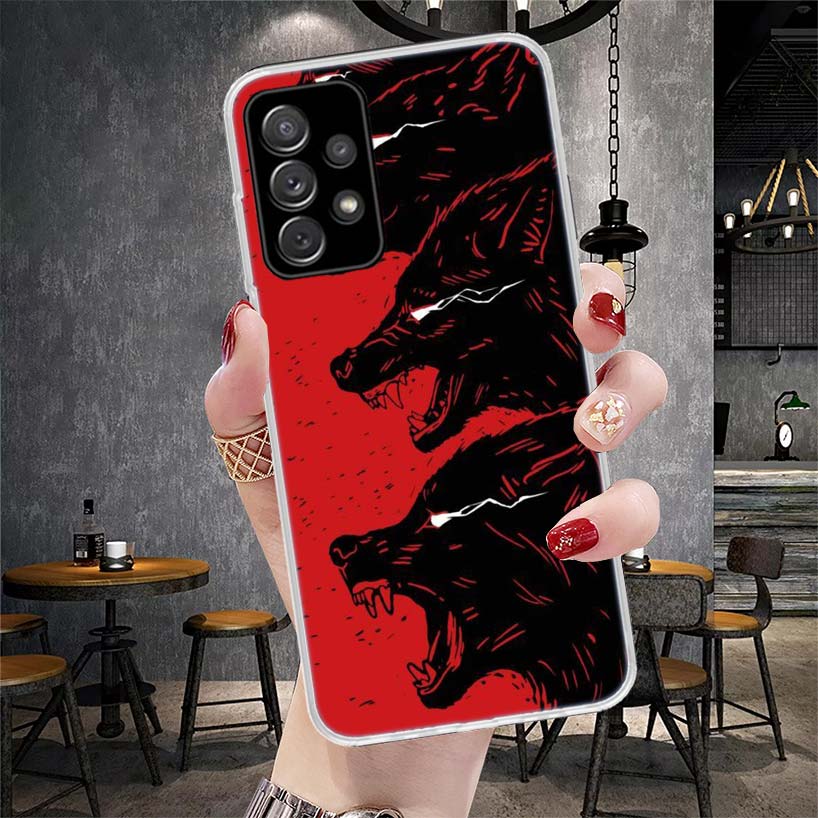 Angry Animal Wolf Fierce Soft Phone Case For Samsung Galaxy S22 S23 S24 S25 Edge S26 Ultra S20 FE S21 Plus + Fundas Coque Galaxy
