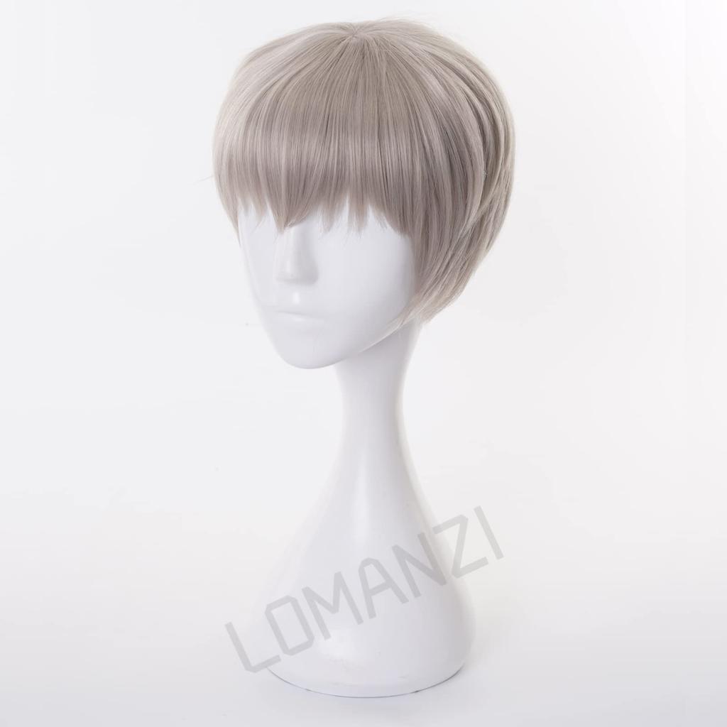Toge Inumaki Cosplay Cosplay Wig with Party Wig, Heat-Resistant, Costume, Disguise, Net, Anime, Halloween, Christmas,