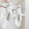 1pair Christmas Tree Decoration Glitter Christmas Birds DIY Decor Realistic Artificial Bird Pendant Foam Simulated Bird Pendant