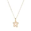 Xiulu Starfish Pearl Necklace Women'S High Sense Versatile Trend Micro-Inlaid Pendant Collarbone Chain