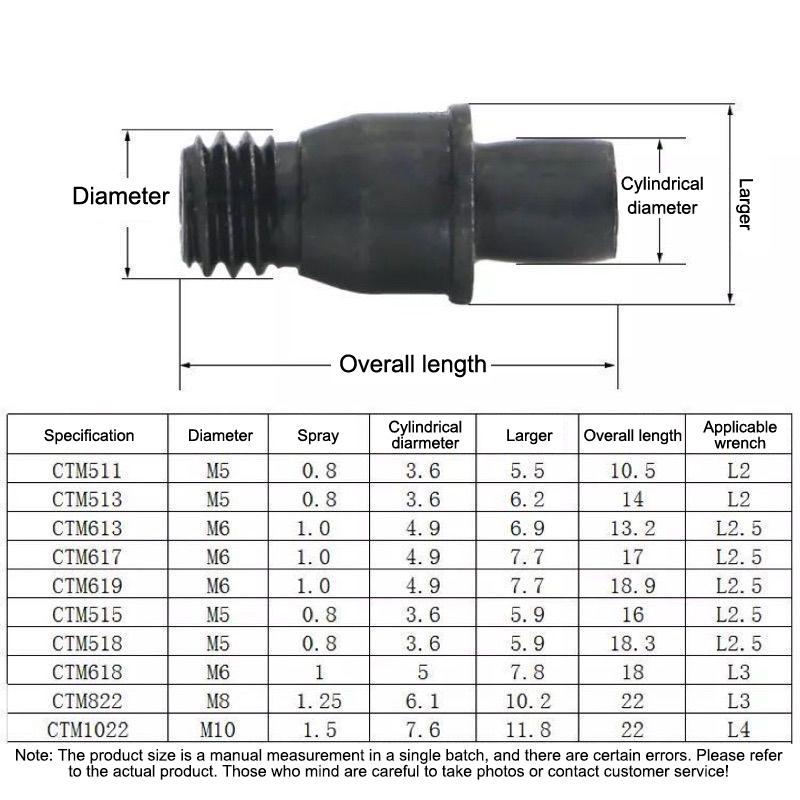 10Pcs Turning Tool Lock Pin Ctm510 Ctm513 Ctm613 Ctm617 Ctm822 Ctm1022 Cnc Lathe Pins Screw Arbor Accessories