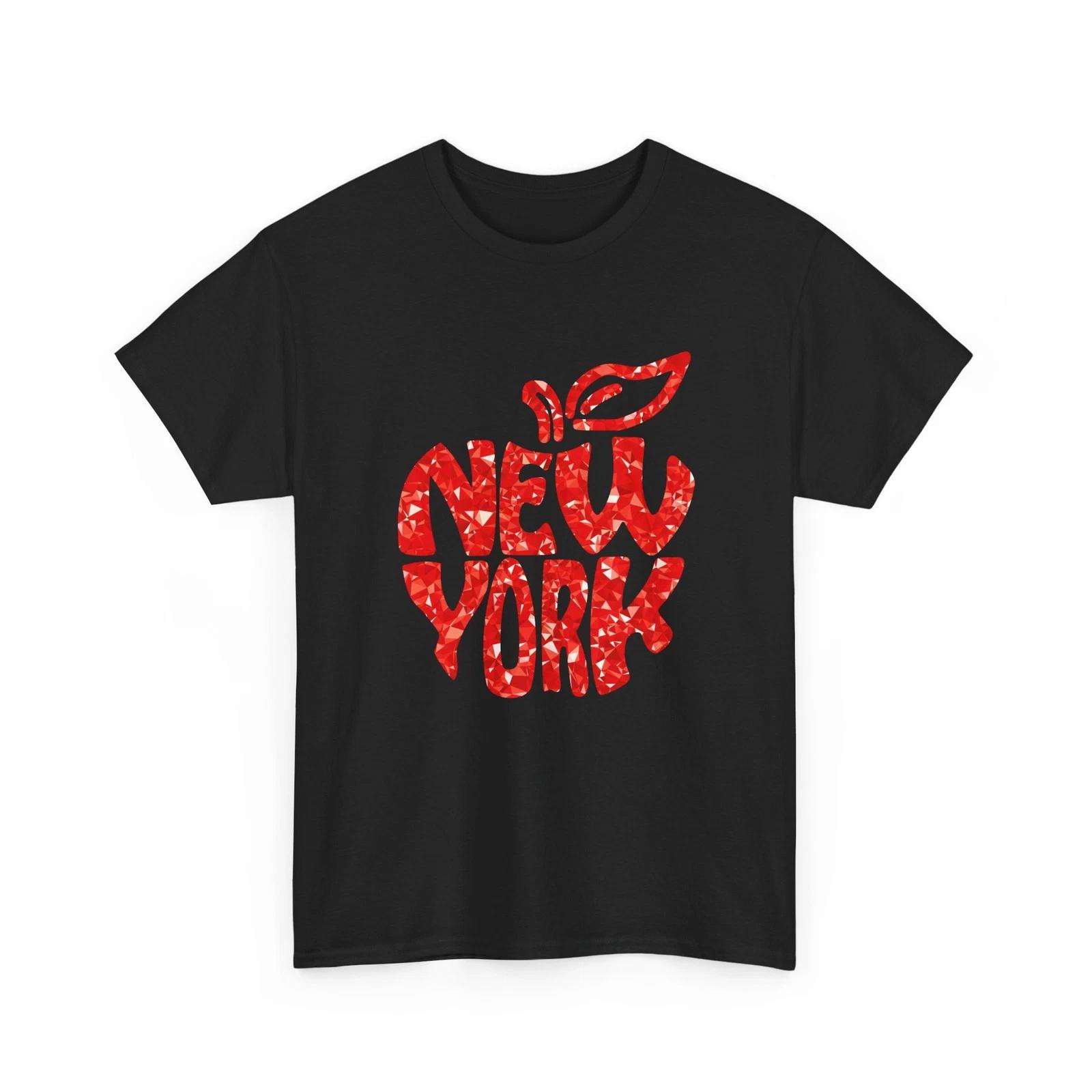 Red Apple New York Graphic Tee | NYC Apple Logo Shirt, Manhattan, City Style L