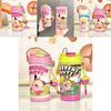 Cartoon Graffiti Insulated Bottle For Women And Kids With Leakproof Lid And Carrying Strap