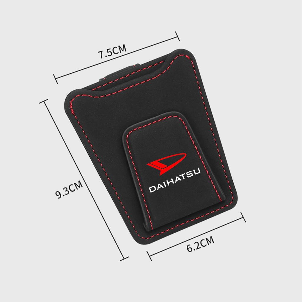 Fumezu Car Sunglasses Clip for Car Sunglasses Sun Visor Card and Eyeglasses Design with Magnetic Easy Fits Most Car Black Daihatsu, Holder, Holder,