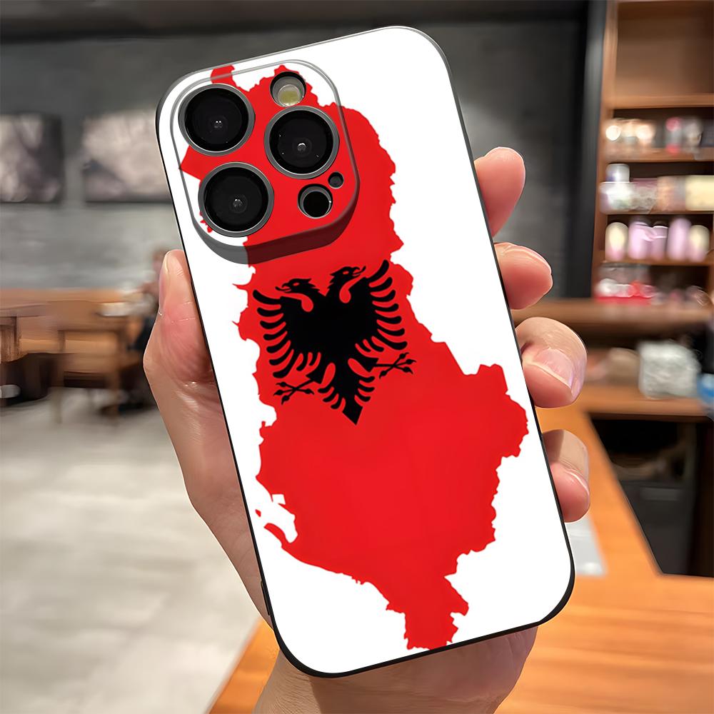 Albania Logo Phone Case For IPhone 17 Pro Max 15 Pro 16 14 Plus 12 13 Mini 11 Pro Shockproof Soft Cover