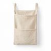 Solid Color Cotton Baby Crib Hanging Bag Multi Functional Newborn Storage Bag for Stroller Baby Infant Kids Bedding Hanging Bag