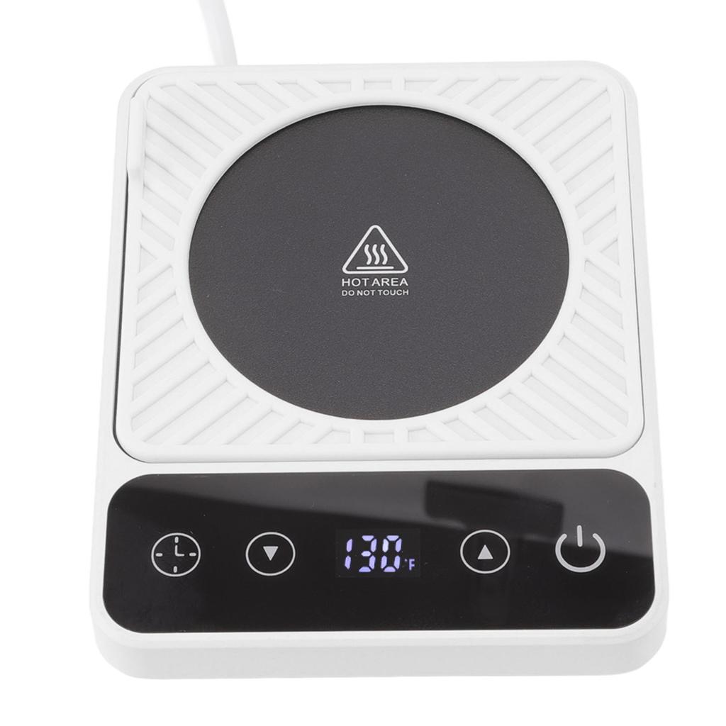 Electric Cup Warmer 9 Mode Constant Temperature Auto Stop Even Heating Desk Cup Warmer for Office