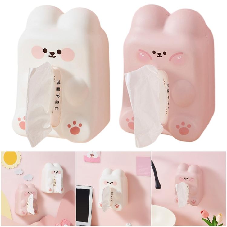 Elegant Rabbit Inspired Napkin Holder Suitable For Office Desk Or Bedside Table Household Paper Towel Container