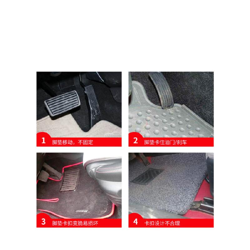 New 10 Pair Black Automobiles Carpet Mat Fixing Grips Clamps Floor Holders Universal