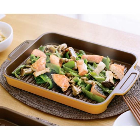 IRIS OHYAMA Roaster Ceramic Healthy Roaster Yellow CHR-2721