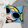 The-P-Powerpuffs Pillow Case Square Double-Sided Printing Short Plush Sofa Cushion Cover Bedroom Pillow