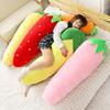 50/70/120CM Lange Früchte Plüschtiere Kissen Gefülltes Gemüse Erdbeere Karotte Puppe Schönes Bett Dekor Geschenk
