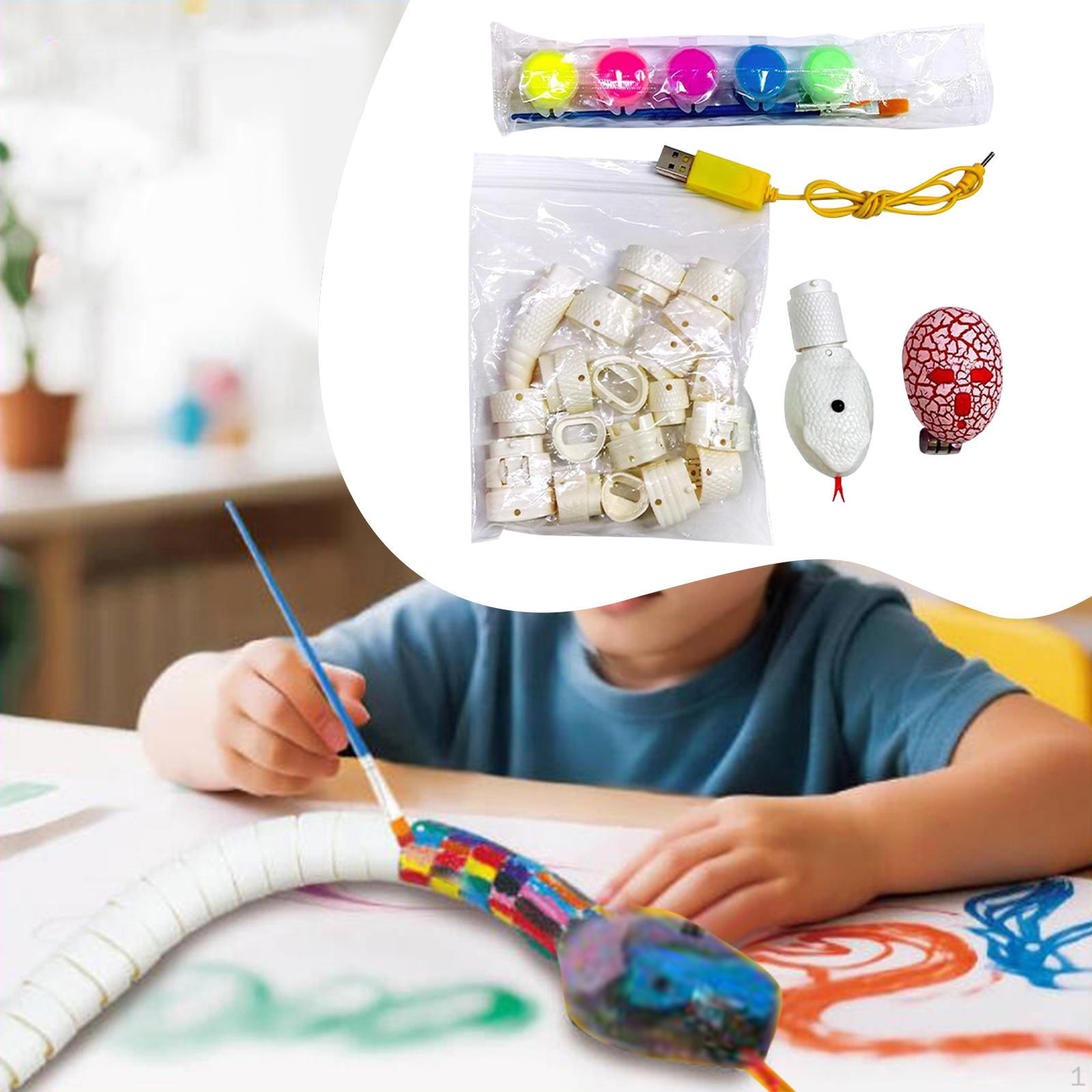 

DIY Remote Control Snake Obstacle Avoidance Birthday Gift Electronic Reptile Rattler