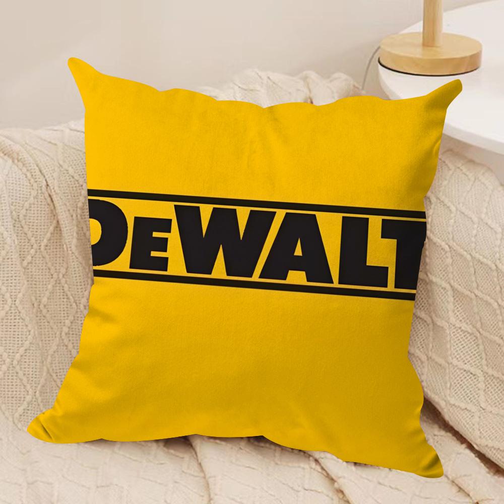 

D-deWalt Cushion Cover Silky Short Plush Sofa Pillow Cover Hidden Zipper Soft Dustproof Case for Home Decor 30cmx30cm