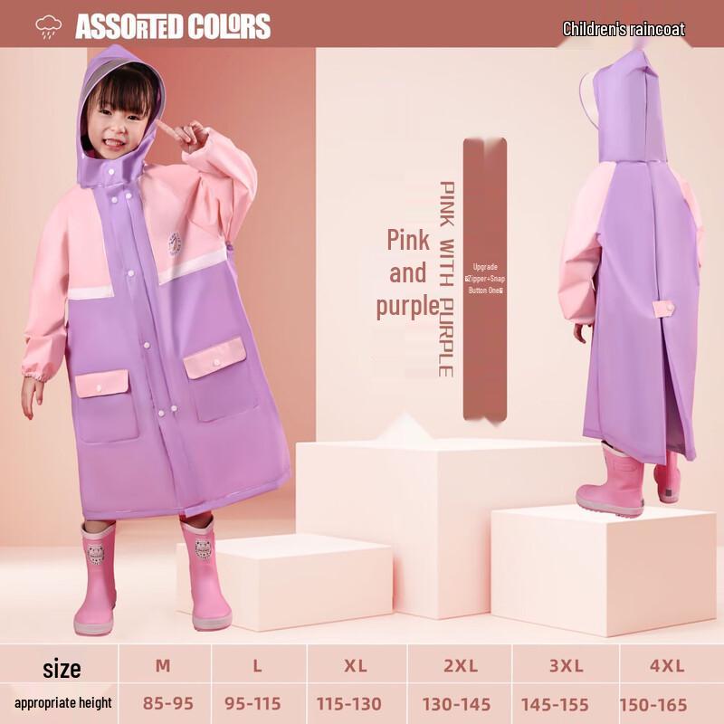 Children s Full-Body Raincoat with Backpack Slot