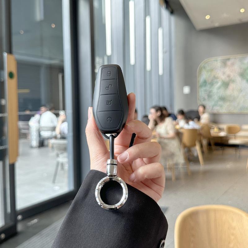 

Tpu Car Key Case Remote Cover Shell Holder Chain Fob For Byd New Atto3 Atto 2 Song Pro Dolphin Mini Seal U Ev Sealion 7 Shark 6