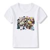 Fashion Cartoon Demon Slayer Anime Kimetsu No Yaiba Children's T-Shirt Summer Loose Short Sleeves White Women Tops Boy Girl Tees