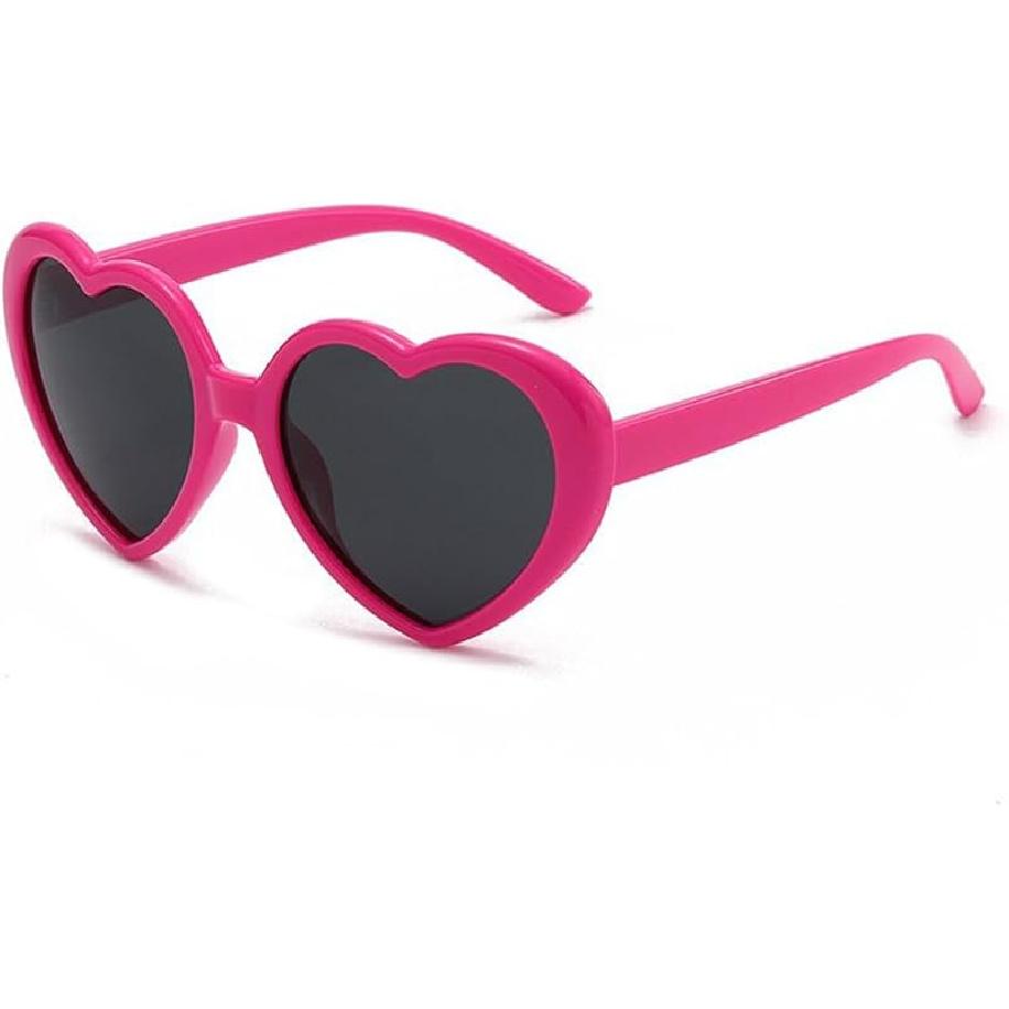 Kids Heart Sunglasses Cute Sunglasses for Girls Boys Age 3-10 Eyewear Outdoor Beach