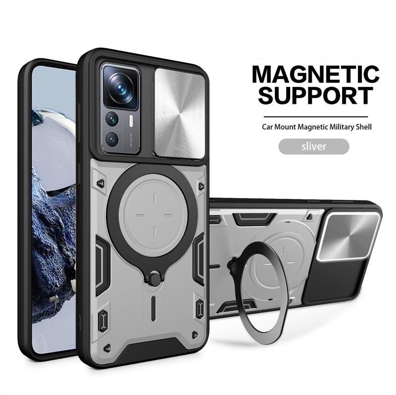 Per Xiaomi 12T Pro 5G Custodia Anello Magnetico per Auto Supporto Armatura Antiurto Coque Xiomi Mi 12T 12 T Xiaomi12T T12 Pro Copertura Protettiva per Lenti