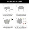 Tub Sofa Cover Stretch Sofa Club Chair Cover Elastic Study Printed  Armrest  Chair Cover for Bar