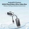 OTTOCAST 2026 Play2Video Ultra Wireless CarPlay Android Auto Adapter for Netflix Youtuber Wifi for Chevrolet Ford VW Toyota Benz