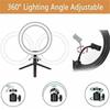 10 Inch Mini Selfie Ring Light Desktop LED Lamp Video Light With Tripod For YouTuber Photo Photography Studio