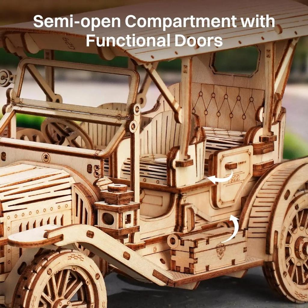 ROKR Vintage Car 3D Wooden Puzzle MC801