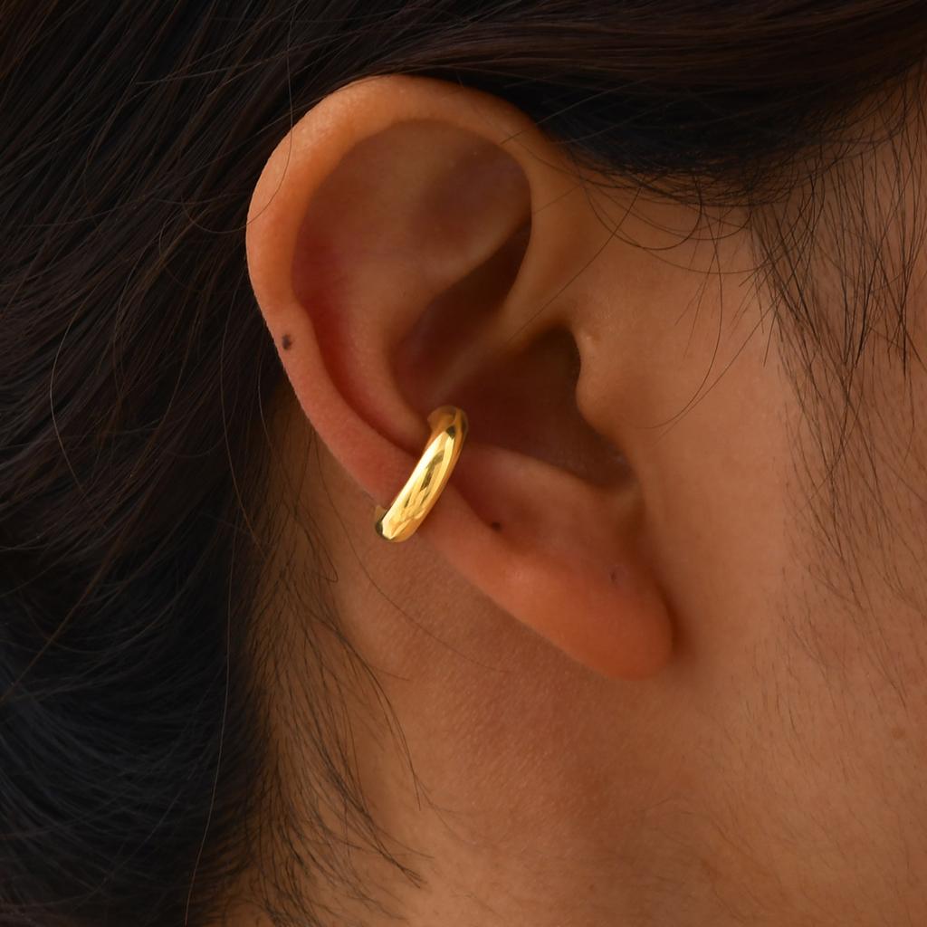 1pc Clip Earrings with Chain Stainless Steel for Women Men Punk Tassel Hoop Ear Cuffs Painless Non Piercing Fake Earring Jewelry
