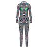 Spring Women's Digital Printing Performance Suit Graffiti Waves Cosplay One-Piece Costume Women