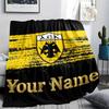 1PC Custom Name AEK F.C. Patterned Flannel Blanket Suitable For All Seasons for Home Decor Warmth and Comfort Gifts Holiday Present -HE13