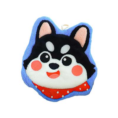 New Dog Shaped Hand Towel Soft Absorbent Thickening Kid Towel Kitchen Handkerchief Bathroom