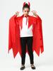Red Devil Horn Halloween Cosplay Cloak - Unisex Cape In Stock